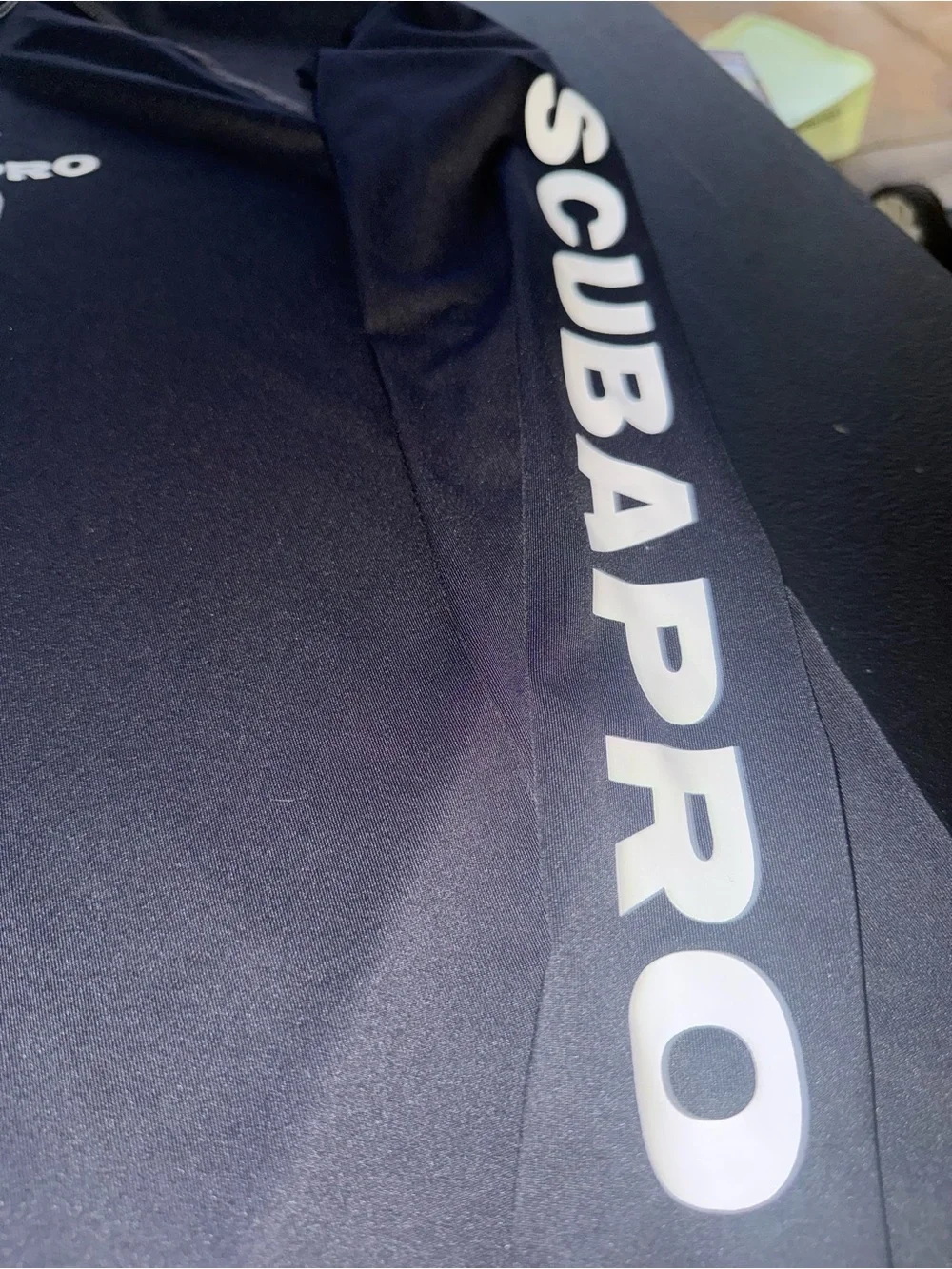 Men's SCUBAPRO Black Long-Sleeve Rash Guard Swim Shirt